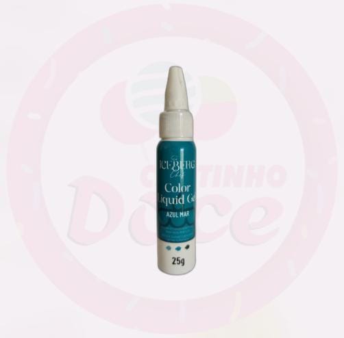 Corante Líquido Gel Iceberg - 25 ml / Corante alimentos unidade