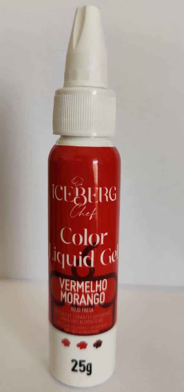 Corante Líquido Gel Iceberg - 25 ml / Corante alimentos unidade