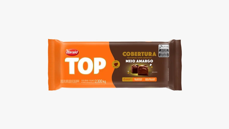 Cobertura TOP Meio Amargo em Barra 1,01Kg